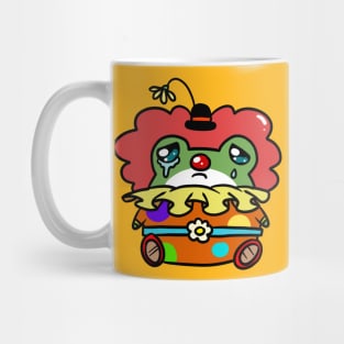 Sad Crying Little Clown Frog Mug